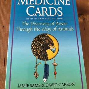 Medicine Cards Tarot-Style Animal Wisdom Book - Blue/Teal Cover